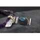 12kt Gold Filled and .925 Sterling Silver Handmade Arrow Certified Authentic Navajo Turquoise Native American Necklace 390742383448