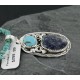 Handmade Certified Authentic Navajo .925 Sterling Silver Natural Lapis and Turquoise Native American Necklace 370904624065