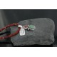 Handmade Certified Authentic Navajo .925 Sterling Silver Natural Spiny Oyster and Turquoise Native American Necklace 370907970307