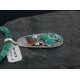 Handmade Certified Authentic Navajo .925 Sterling Silver Natural Coral and Turquoise Native American Necklace 370891381547