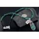 Handmade Certified Authentic Navajo .925 Sterling Silver Natural Coral and Turquoise Native American Necklace 370891381547