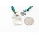 12kt Gold Filled and .925 Sterling Silver Handmade Horse Certified Authentic Navajo Turquoise Native American Necklace 371037369123