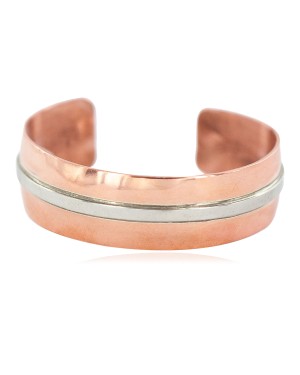 Rare Certified Authentic Navajo Nickel Handmade Native American Pure Copper Bracelet 12947