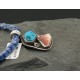 Rare Handmade Certified Authentic Navajo .925 Sterling Silver Natural Turquoise and Spiny Oyster Native American Necklace 390613921450