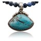 Rare Handmade Certified Authentic Navajo .925 Sterling Silver Natural Turquoise Native American Necklace 370958495970