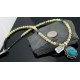REAL Handmade Certified Authentic Navajo Native .925 Sterling Silver Turquoise Native American Necklace 390572759515