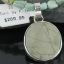 Real Handmade Inlaid Zuni .925 Sterling Silver Boulder Turquoise Native American Necklace 390678420543