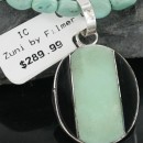 Real Handmade Inlaid Certified Authentic Zuni .925 Sterling Silver Quartz and Black Onyx Native American Necklace 370913529795