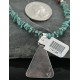 Real Handmade Inlaid Certified Authentic Zuni .925 Sterling Silver Turquoise Native American Necklace 370912338603