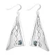 Sun .925 Sterling Silver Handmade Navajo Native American Natural Turquoise Large Dangle Earrings 27256 Sun .925 Sterling Silver Handmade Navajo Native American Natural Turquoise Large Dangle Earrings 27256