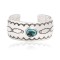 Sun Nickel Certified Authentic Handmade Navajo Native American Natural Turquoise Cuff Bracelet  12877