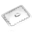 Sun Nickel Handmade Navajo Native American White Howlite Buckle 1208-2