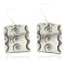Swirl Nickel Handmade Certified Authentic Navajo Native American Dangle Earrings 18171