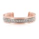 Teepee .925 Sterling Silver Navajo Handmade Certified Authentic Pure Copper Native American Bracelet 13015-6