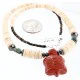 Navajo .925 Sterling Silver Graduated Melon Shell and Turquoise Native American Necklace 750100-4 Navajo .925 Sterling Silver Graduated Melon Shell and Turquoise Native American Necklace 750100-4