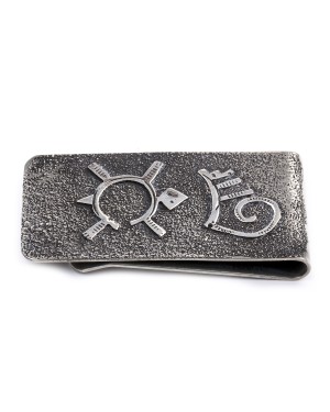 Turtle .925 Sterling Silver Ray Begay Certified Authentic Handmade Navajo Native American Money Clip  13194-6