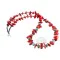 Navajo .925 Sterling Silver Graduated Coral and Turquoise Native American Necklace 750101-6