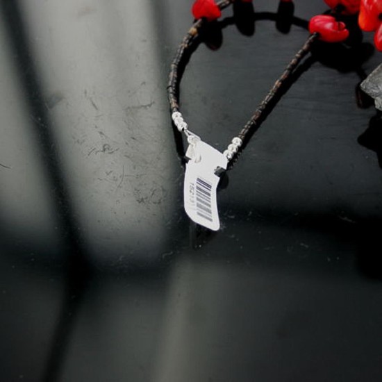 Certified Authentic Navajo .925 Sterling Silver Graduated Coral Turquoise Native American Necklace 390664685539