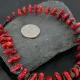 Navajo .925 Sterling Silver Graduated Coral Turquoise 4095 Native American Necklace 15409-5 Navajo .925 Sterling Silver Graduated Coral Turquoise 4095 Native American Necklace 15409-5