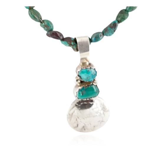Vintage Style Buffalo Nickel .925 Sterling Silver Certified Authentic Navajo Coral Turquoise Native American Necklace 15030-37-15781 Vintage Style Buffalo Nickel .925 Sterling Silver Certified Authentic Navajo Coral Turquoise Native American Necklace 15030-37-15781