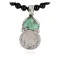 Vintage Style Buffalo Nickel .925 Sterling Silver Navajo Natural Black Onyx Turquoise Native American Necklace 740105-5-102247 Vintage Style Buffalo Nickel .925 Sterling Silver Navajo Natural Black Onyx Turquoise Native American Necklace 740105-5-102247