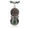 Vintage Style Buffalo Nickel .925 Sterling Silver Handmade Certified Authentic Navajo Turquoise Native American Necklace 16024-16029-2