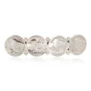 Vintage Style Buffalo Nickel Handmade Navajo .925 Sterling Silver Nickel Native American Hair Barrettes 10337