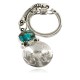 Vintage Style OLD Buffalo Coin Certified Authentic Navajo .925 Sterling Silver Natural Turquoise Native American Keychain 1 10336-1 Vintage Style OLD Buffalo Coin Certified Authentic Navajo .925 Sterling Silver Natural Turquoise Native American Keychain 1 10336-1