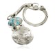 Vintage Style OLD Buffalo Coin Certified Authentic Navajo .925 Sterling Silver Natural Turquoise Native American Keychain 10336-4 Vintage Style OLD Buffalo Coin Certified Authentic Navajo .925 Sterling Silver Natural Turquoise Native American Keychain 10336-4