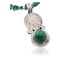 Vintage Style OLD Buffalo Coin Certified Authentic Navajo .925 Sterling Silver Natural Turquoise Native American Necklace 390615942433