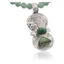 Vintage Style OLD Buffalo Coin Navajo .925 Sterling Silver Natural Turquoise Native American Necklace 390619935949