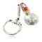 Vintage Style OLD Buffalo Coin Certified Authentic Navajo .925 Sterling Silver Spiny Oyster Native American Keychain 10320-3