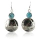 Vintage Style OLD Buffalo Coin Certified Authentic Navajo .925 Sterling Silver Turquoise Native American Earrings 370953493890
