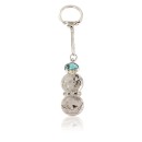 Vintage Style OLD Buffalo Coin Navajo .925 Sterling Silver Turquoise Native American Keychain 390834891319