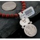 Vintage Style OLD Buffalo Coin Certified Authentic Navajo .925 Sterling Silver Turquoise Native American Necklace 370882039782