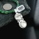 Vintage Style OLD Buffalo Coin Certified Authentic Navajo .925 Sterling Silver Turquoise Native American Necklace 370906002070
