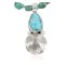 Vintage Style OLD Buffalo Coin Navajo .925 Sterling Silver Turquoise Native American Necklace 370906914828