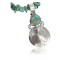 Vintage Style OLD Buffalo Coin Certified Authentic Navajo .925 Sterling Silver Turquoise Native American Necklace 370913620013