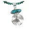 Vintage Style OLD Buffalo Coin Navajo .925 Sterling Silver Turquoise Native American Necklace 370918104857