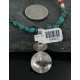 Vintage Style OLD Buffalo Coin Certified Authentic Navajo .925 Sterling Silver Turquoise Native American Necklace 370922458208