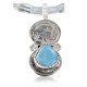 Vintage Style OLD Buffalo Coin Certified Authentic Navajo .925 Sterling Silver Turquoise Native American Necklace 370979898665
