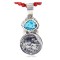 Vintage Style OLD Buffalo Coin Certified Authentic Navajo .925 Sterling Silver Turquoise Native American Necklace 371041129239