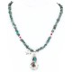 Vintage Style OLD Buffalo Coin Certified Authentic Navajo .925 Sterling Silver Turquoise Native American Necklace 371048883802