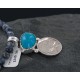Vintage Style OLD Buffalo Coin Certified Authentic Navajo .925 Sterling Silver Turquoise Native American Necklace 390650301623