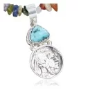 Vintage Style OLD Buffalo Coin Navajo .925 Sterling Silver Turquoise Native American Necklace 390664059919