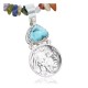 Vintage Style OLD Buffalo Coin Certified Authentic Navajo .925 Sterling Silver Turquoise Native American Necklace 390664059919