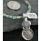 Vintage Style OLD Buffalo Coin Certified Authentic Navajo .925 Sterling Silver Turquoise Native American Necklace 390678083188