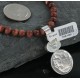 Vintage Style OLD Buffalo Coin Certified Authentic Navajo .925 Sterling Silver Turquoise Native American Necklace 390682426338