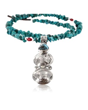 Vintage Style OLD Buffalo Coin Certified Authentic Navajo .925 Sterling Silver Turquoise Native American Necklace 390756974494 Vintage Style OLD Buffalo Coin Certified Authentic Navajo .925 Sterling Silver Turquoise Native American Necklace 390756974494