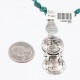 Vintage Style OLD Buffalo Coin Certified Authentic Navajo .925 Sterling Silver Turquoise Native American Necklace 390757764717